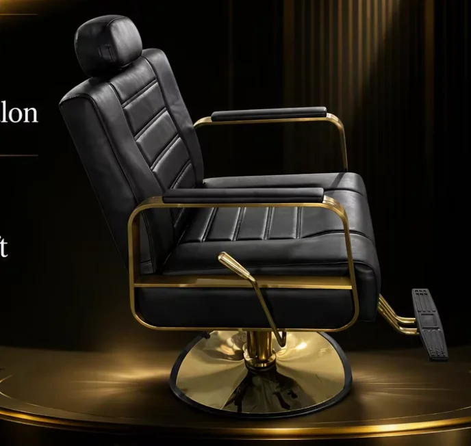 Stylist Chair Reclining Durable Leather for Schools Salons Spas 8 Years Warranty
