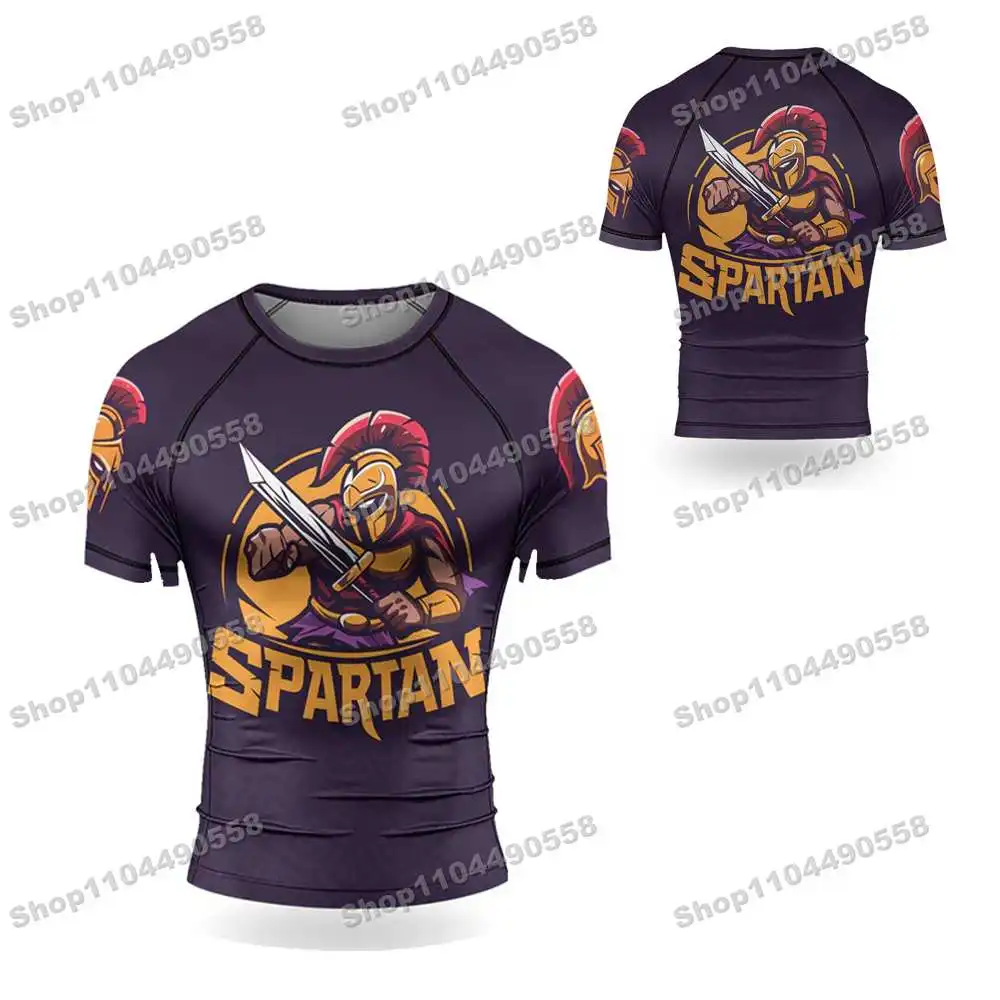 N225th أنواع حديثا طفح الحرس تصفح الشاطئ تي شيرت ملابس السباحة الغوص رياضة قصيرة الأكمام MMA BJJ الرجال جيو جيتسو اللياقة البدنية مجموعات