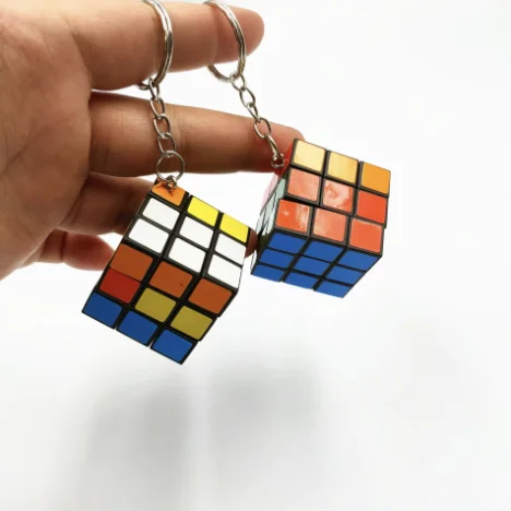 Creative Mini Magic Cube Keychain, Fun Puzzle Gift