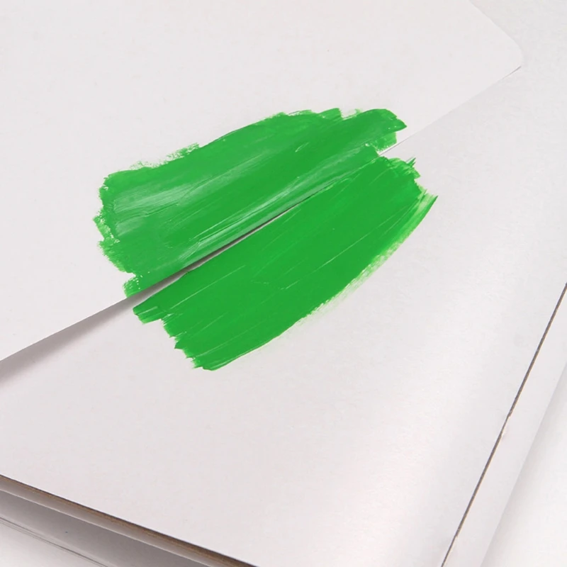 Almofada descartável da pintura paletas com furo do polegar para paletas mistura da pintura aguarelas óleos para