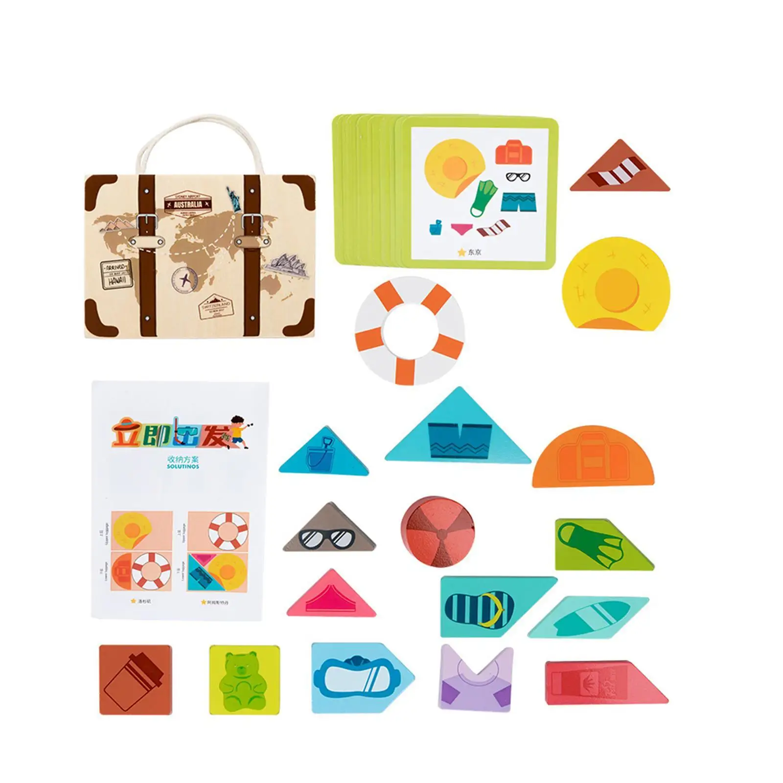 

Early Learning Flashcard Travel Matching Cards for Boys and Girls Children