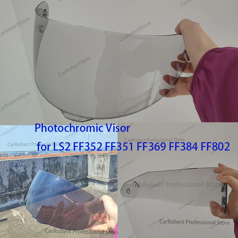 Photochromic Helmet Visor for LS2 FF352 FF351 FF369 FF384 FF802 Motorcycle Helmet Face Shield Anti Scratch Helmet Shield