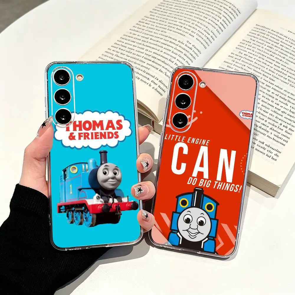 T-Thomas and Friends Clear Soft Silicone Phone Case for Samsung Galaxy A71, A70, A52, A51, A40, A30