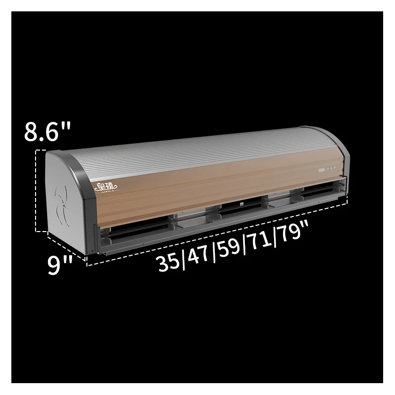 

3/4/5/6 футов производство алюминиевого сплава, большой поток воздуха для мастерской, промышленный воздушный экран, центробежная воздушная завеса