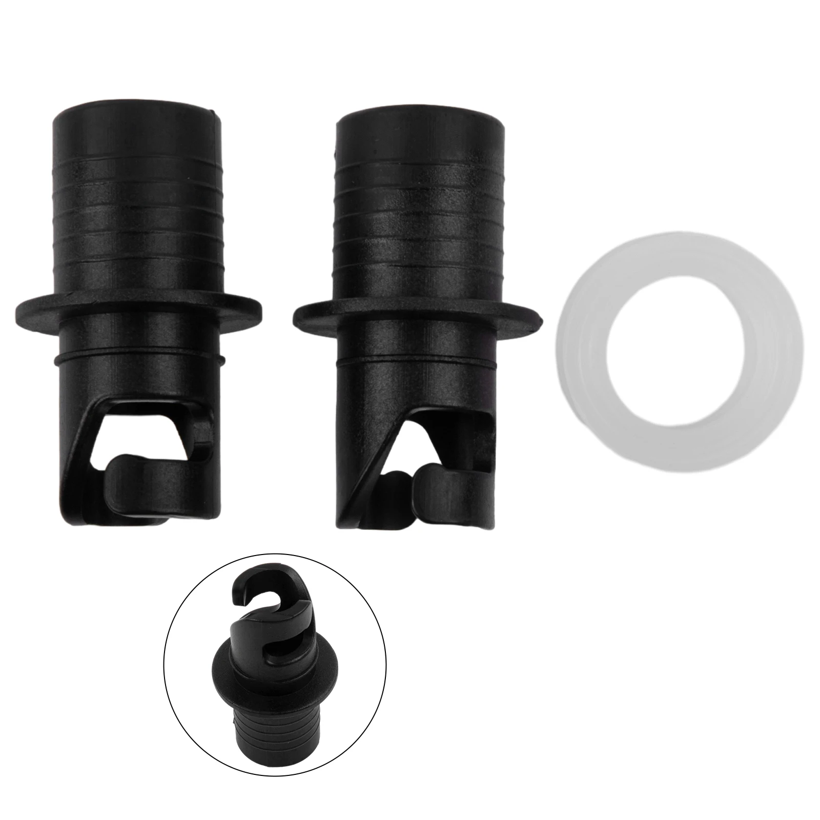 High Strength and Environmental Friendly Air Foot Pump Valve Hose Adapter Connector for Inflatable Boat Kayak 2PC