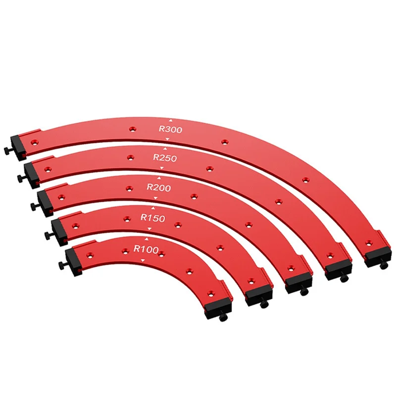 N96R Inner/Outer Corner Large Arc Mold Electric Router Slotting Template Woodworking Curved Angle Chamfering Template Tools