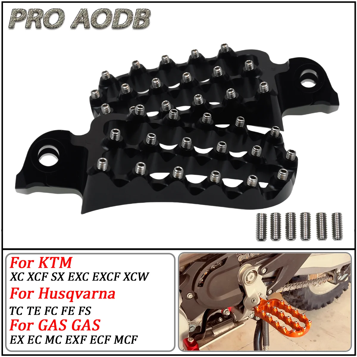 

For KTM 690 790 950 990 1090 1190 1290 Super Adventure R Supermoto R T Enduro SMC SMR NEW CNC Forged Foot Pegs Pedals Rests