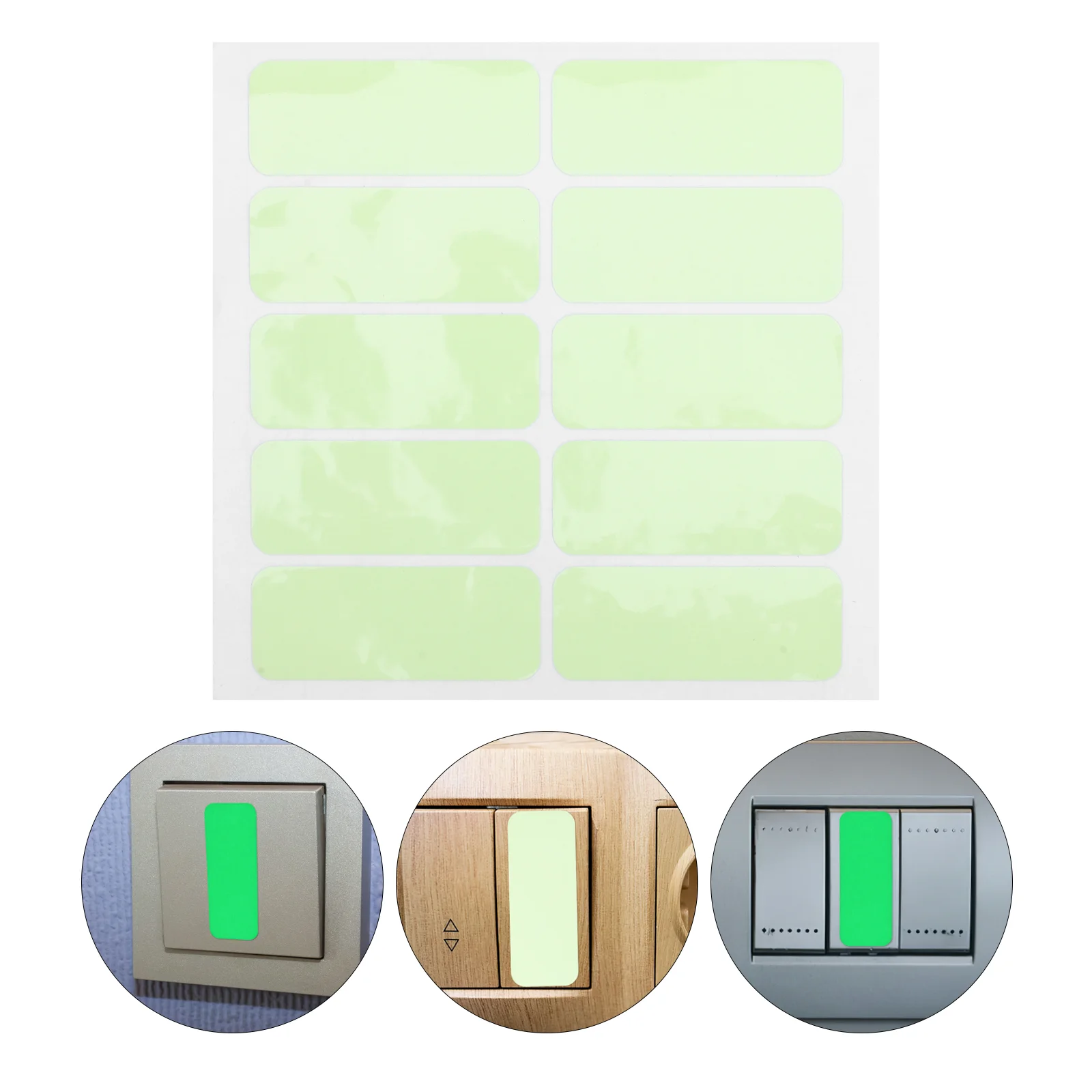 Decorate Luminous Switch Stickers Home Noctilucent Pvc Button Tape Decals Adhesive