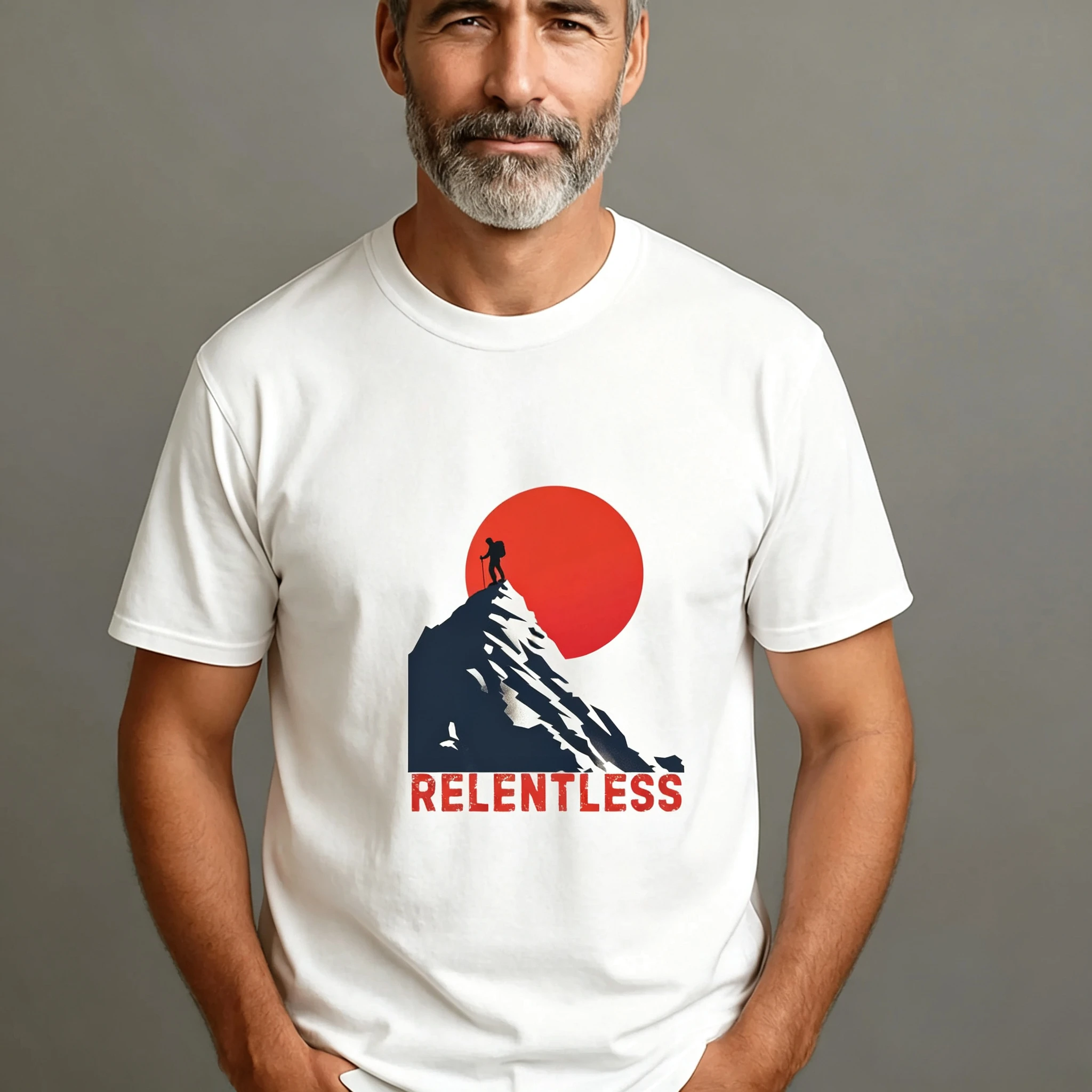 Non-stop Hiking T-shirt, Mountaineering T-shirt, Outdoor Adventure Shirt, Peak-achieving Men's and Women's All-purpose Top