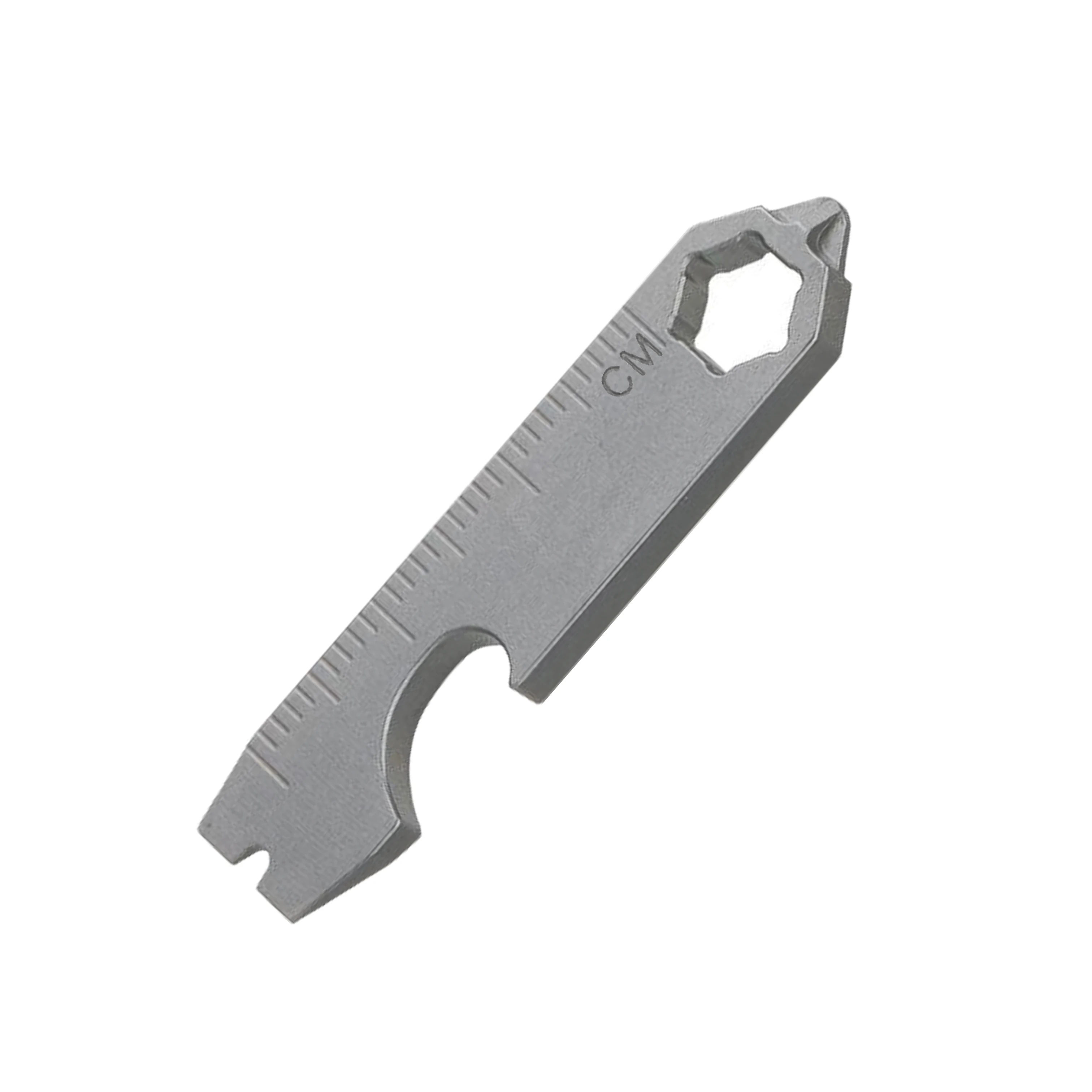 Multifunktionales Mini-Werkzeug aus Edelstahl: Brechstange, Flaschenöffner, Skala, Sechskantschlüssel, EDC Outdoor-Werkzeug, Campingausrüstung – Detail 13