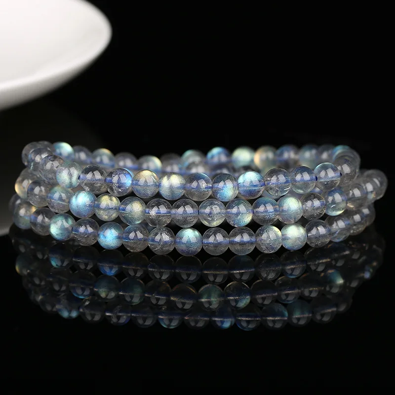 Original Blue Light Moonstone Bracelet Labradorite Bracelet Women Crystal