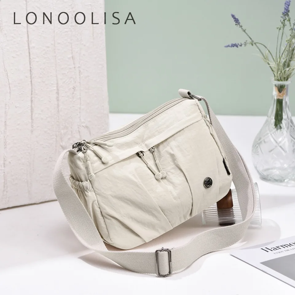 

Однотонные сумки через плечо для женщин, водонепроницаемая нейлоновая трехслойная женская сумка через плечо, дизайнерская женская сумка для ежедневных поездок на работу