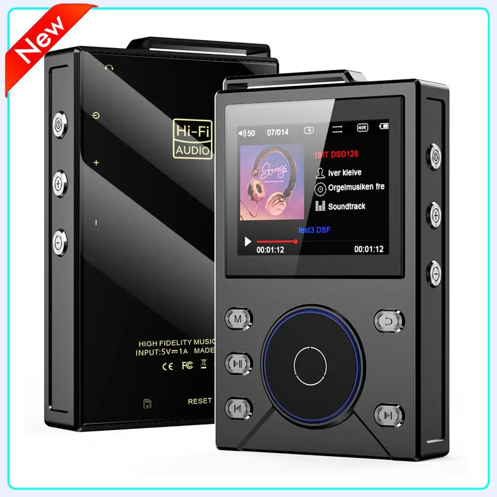 

DSD Lossless Player 2.4 Inch LCD Screen Portable Music Player USB-C Charging Walkman Audio Player for Home and Car Use