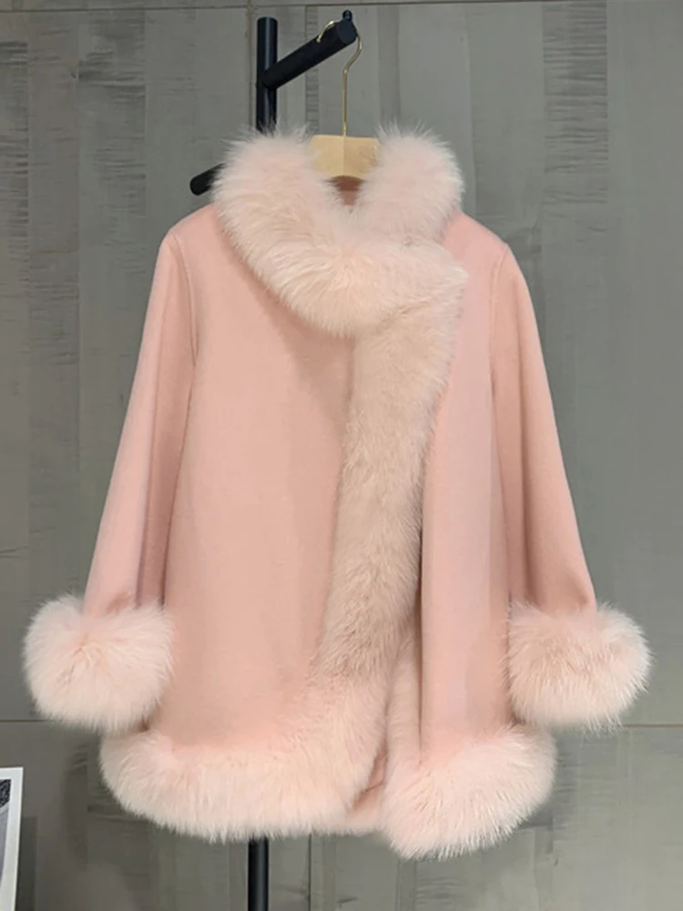 GVUW Fashion Faux Fur Coats For Women Full Sleeve Irregular Solid Color Versatile Evening Party New 2024 Winter Clothing 17G9036