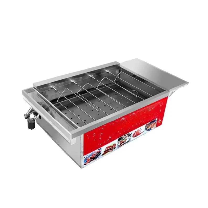 Automatic chicken roaster using charcoal, ideal for food processing