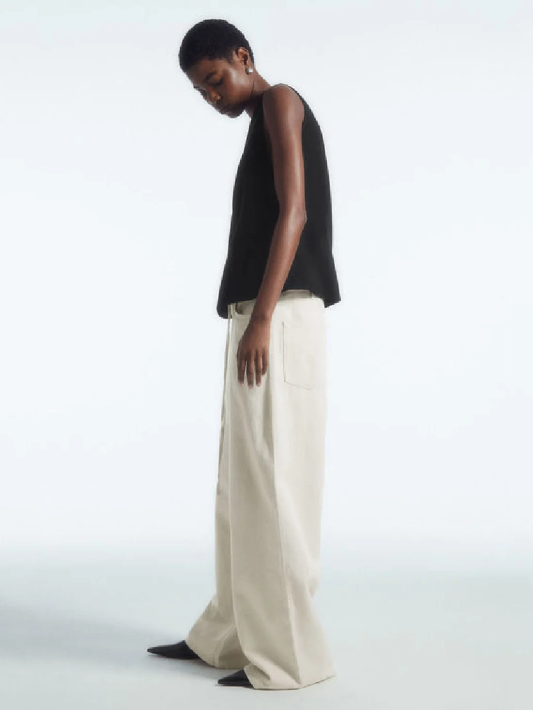 Frauen Casual Baumwolle Leinen Mischung Dstring Breite Bein Jeans Herbst Neue Ankunft Vielseitige Pendeln Hosen Einfache Chic Sle