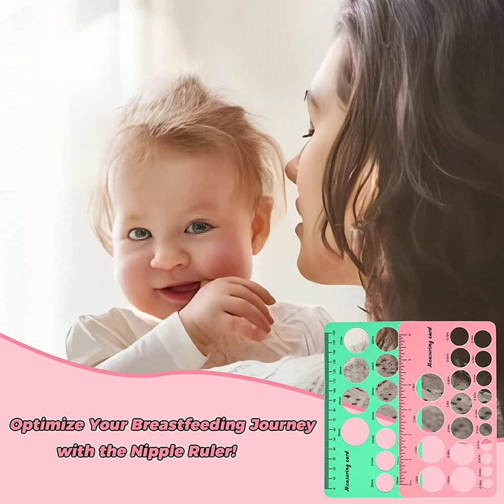 Silicone Breast Flange Ruler Smooth Flange Measurement Tool  Lightweight Perfect Gift Nontoxic Feeding Accessory