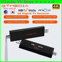 Genuine]GTMEDIA HDTV Mate USB Tuner Stick 4K ATSC1.0/ATSC3.0 Android9+HDTVPlayer APP Support DVR recording For South America USA