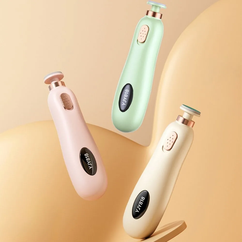 Safety Electric Baby Nail Trimmer Silent Portable Infant Nail Clippers 4 Grinding Heads Convenient Newborn Nail Clippers Newborn