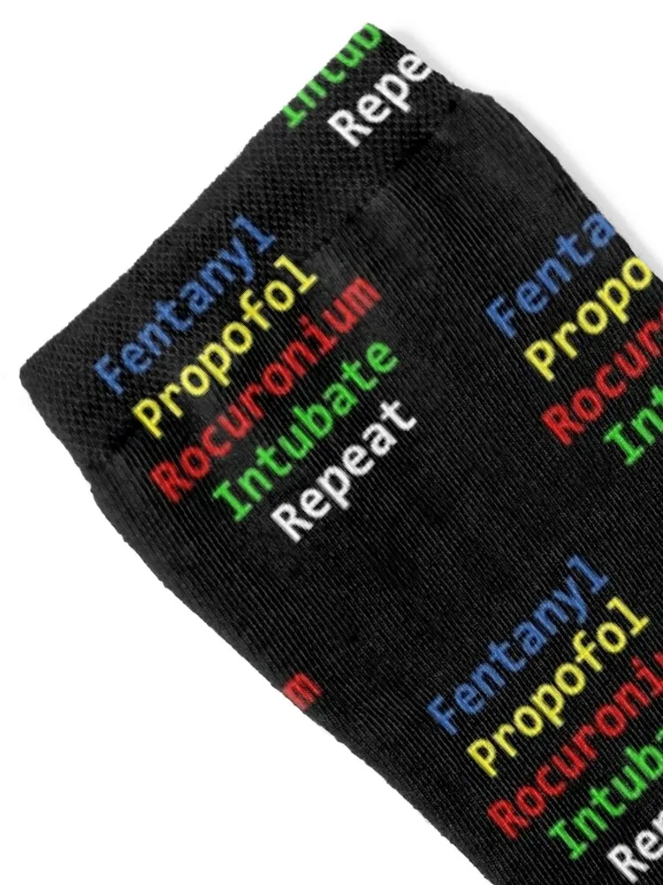 Chaussettes d'Anesthésie Simples, Fentanyl, Propofol, Rocuronium, Intubate, de Luxe, de Styliste, d'Hiver, pour Homme et Femme