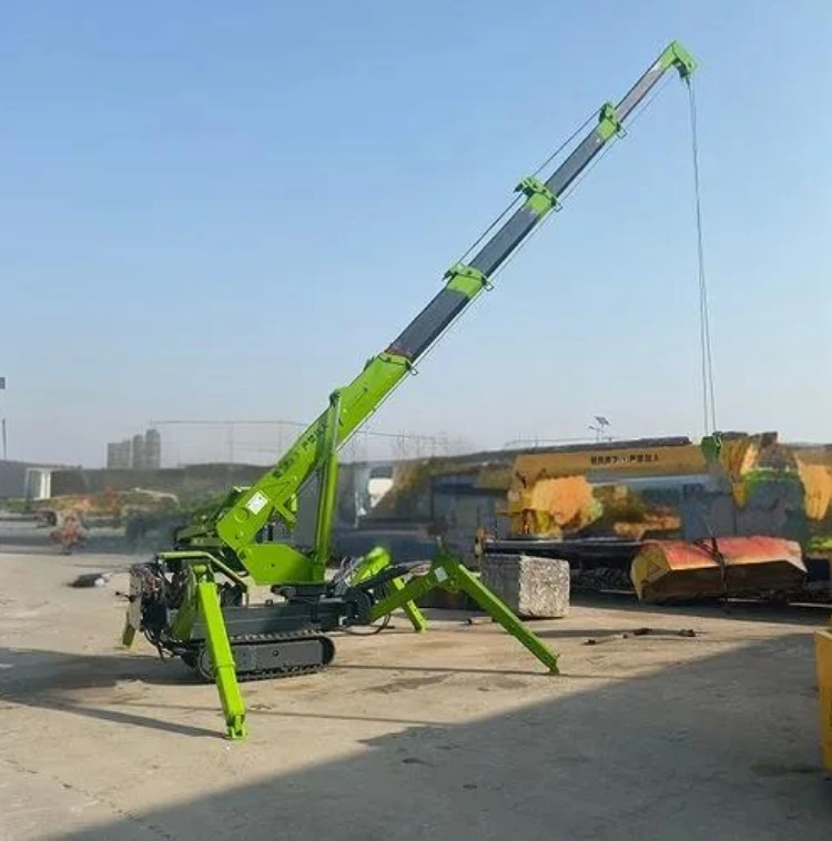 좁은 통로용 소형 크롤러 스파이더 리프트, 폭 0.8m, 높이 9.2m, 플랫폼 하중 200kg, U자형 구조, 스파이더 크레인