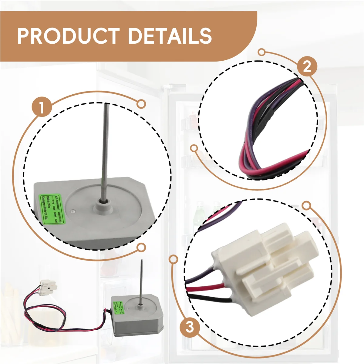 ร้อนสําหรับ LG ตู้เย็นประตูมอเตอร์ 4681jb1029a 4681jb1029b Dc13v 3.20 W พัดลมระบายความร้อนมอเตอร์พัดลมระบายความร้อนอะไหล่
