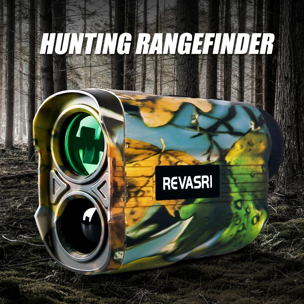 REVASRI Rechargeable Hunting Laser Rangefinder with Vertical/Horizontal/Speed/Scanning range finder Measurement for Hunting