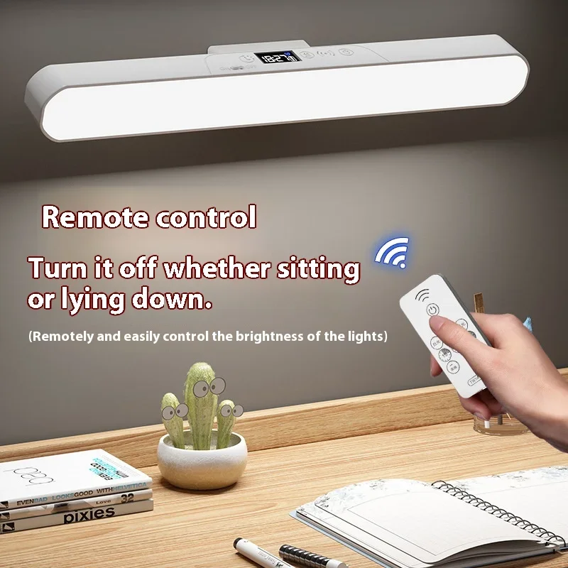 2026 Lampada da scrivania Studio oculare Lampada da lettura per dormitorio Display a LED Orologio timer Lampada fredda magnetica@@