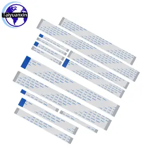 Bilashmart 20 FPC FFC Ribbon Flexible Flat Cable 4/6/8/10/12/14/16/18/20 Pin FFC Wire 0.5mm 1mm 80C 60V VW 1 Line 5/10/15/20/25/30/40CM