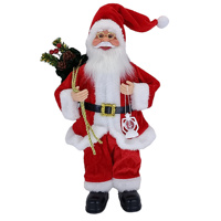 12 Inch Standing Santa Claus Christmas Decorations Christmas Scene Decorations Standing Santa Claus 30*17 cm Multiple styles