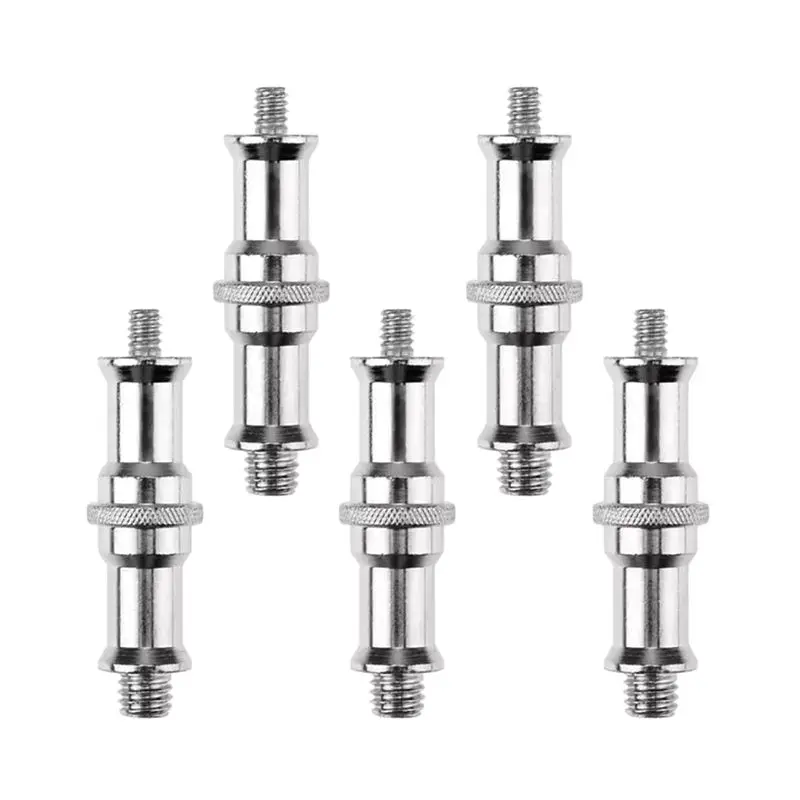 AEE6-Studio Light Stand Hot Shoe Cold Shoe Adapter For 1/4 To 3/8 Inch Male Metal Converter Threaded Adapter Socket Studs
