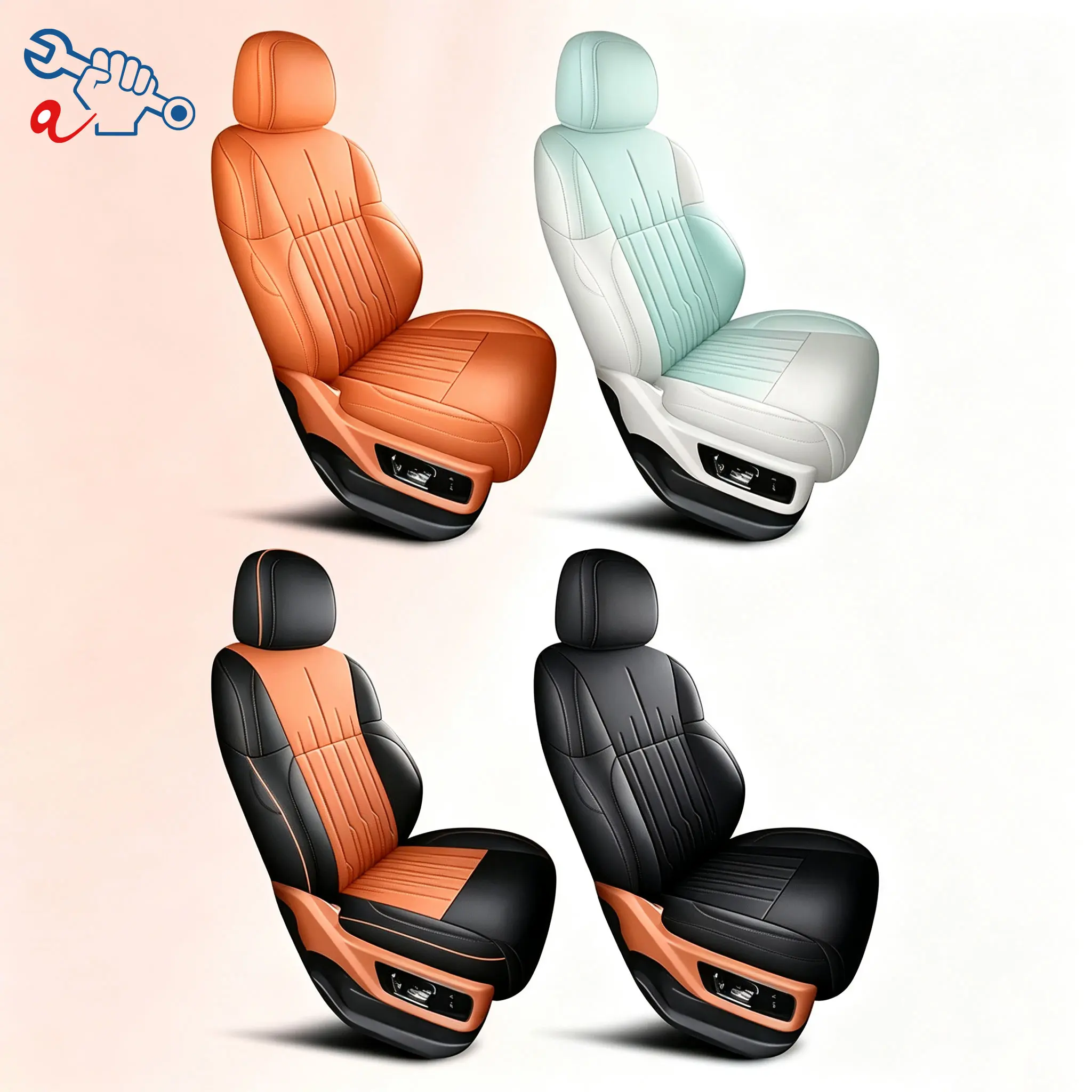 Left-Drive Car Seat Cover For Li Auto L6 2024-2025 All Season Seat Cushion Custom Fit Full Surround Protective Covers Vehicle