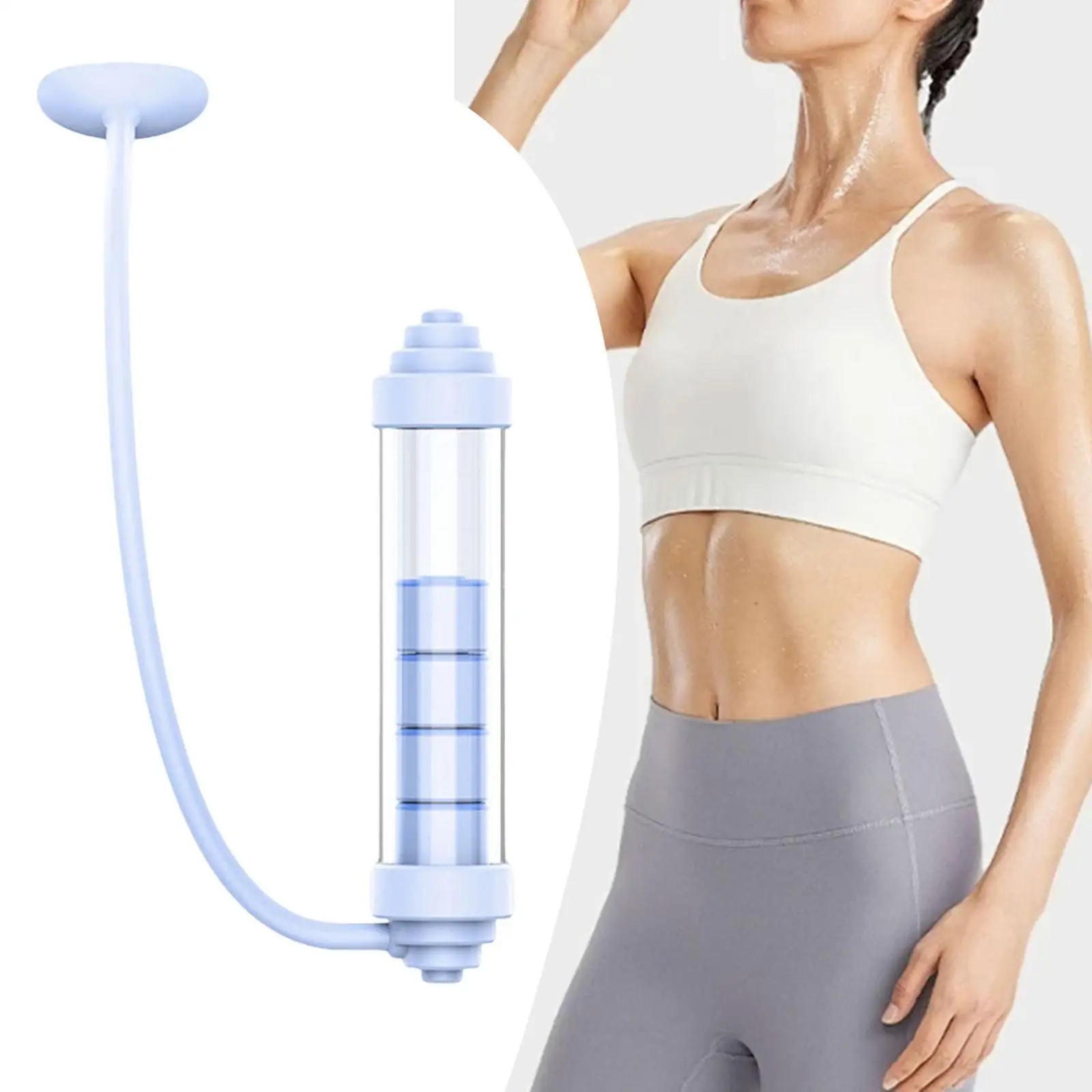 Handheld Breathing Exerciser for Adults and Kids Adjustable Lung Strengthening Trainer for Indoor Outdoor Use