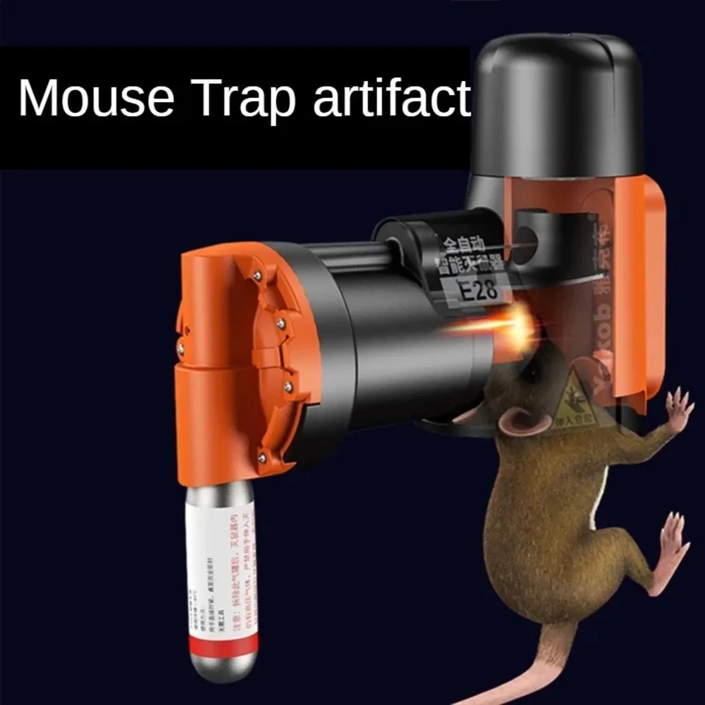 2024 Smart Automatic Humane Non-Toxic Rat and Mouse Trap Kit Rat Mouse Multi-catch Trap Machine CO2 Cylinders Humane Non-toxic