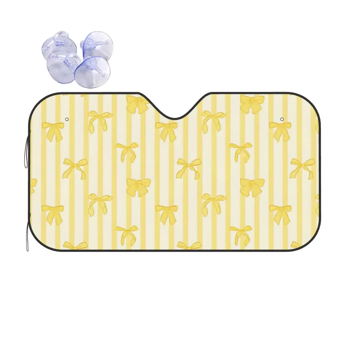 

Bow Butterfly Plaid Folding Sunsha Windscreen 76x140cm Foils Car Window Windscreen Cover Ice Shield Dust Protection