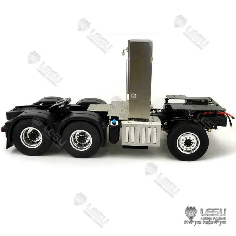 LESU DIY 3Speed 3363 6*6 Metal Chassis With Heavy Equipment Tool Box Motor Servo For 1/14 TAMIYAYA 56352 RC Tractor Truck Car