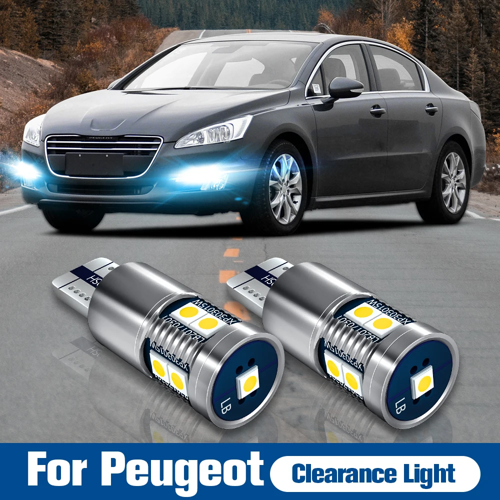 

2pcs LED Clearance Light W5W T10 Canbus For Peugeot 1007 107 206 207 307 4007 4008 407 508 607 807 Bipper Tepee Expert Partner