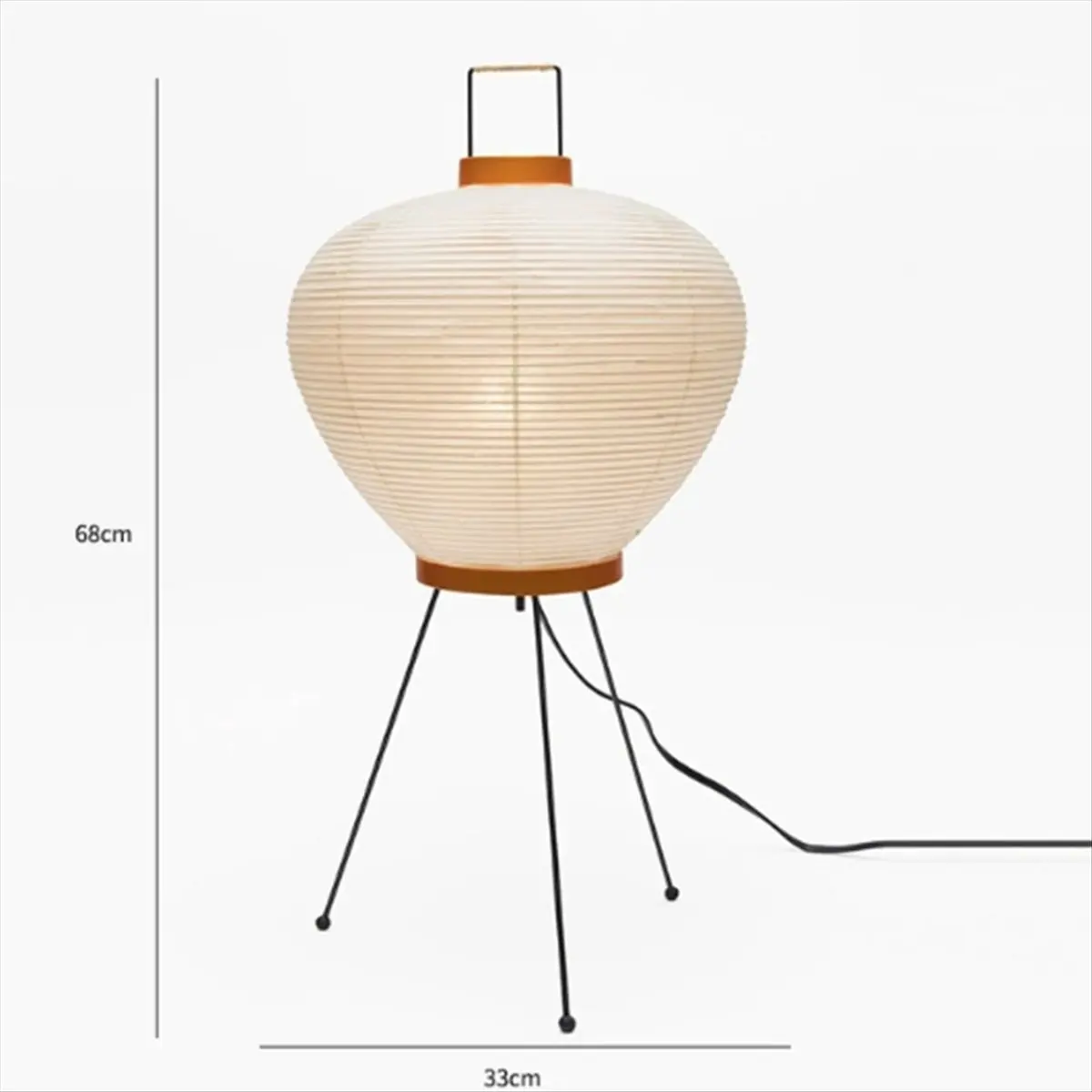 AA19 Rice Paper Light Japanese Wabi Sabi Vintage Standing Lamp for Bedroom Living Room House Bedside Decoration US Plug