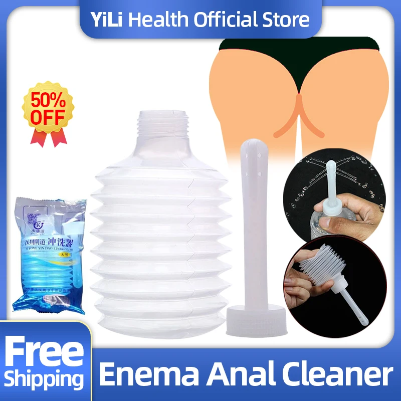 Lewatywa aparat do higieny intymnej jednorazowego użytku narzędzie medyczne higieny zdrowia ginekologiczny prysznic pochwy dla mężczyzn i kobiet 200ml