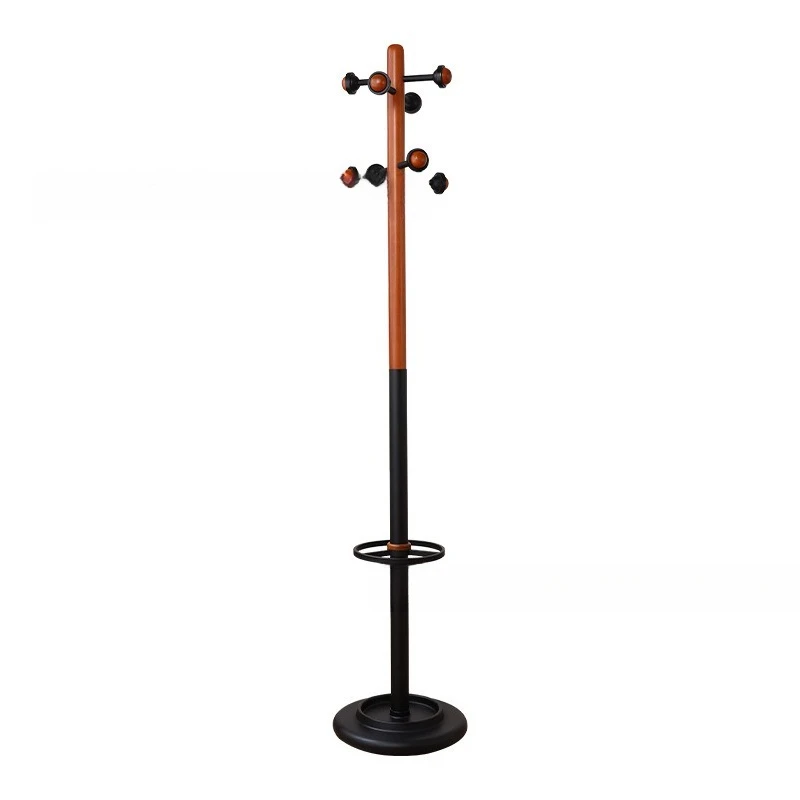 medieval bedroom floor-to-ceiling hanger, solid wood corner entry coat rack hanger rack