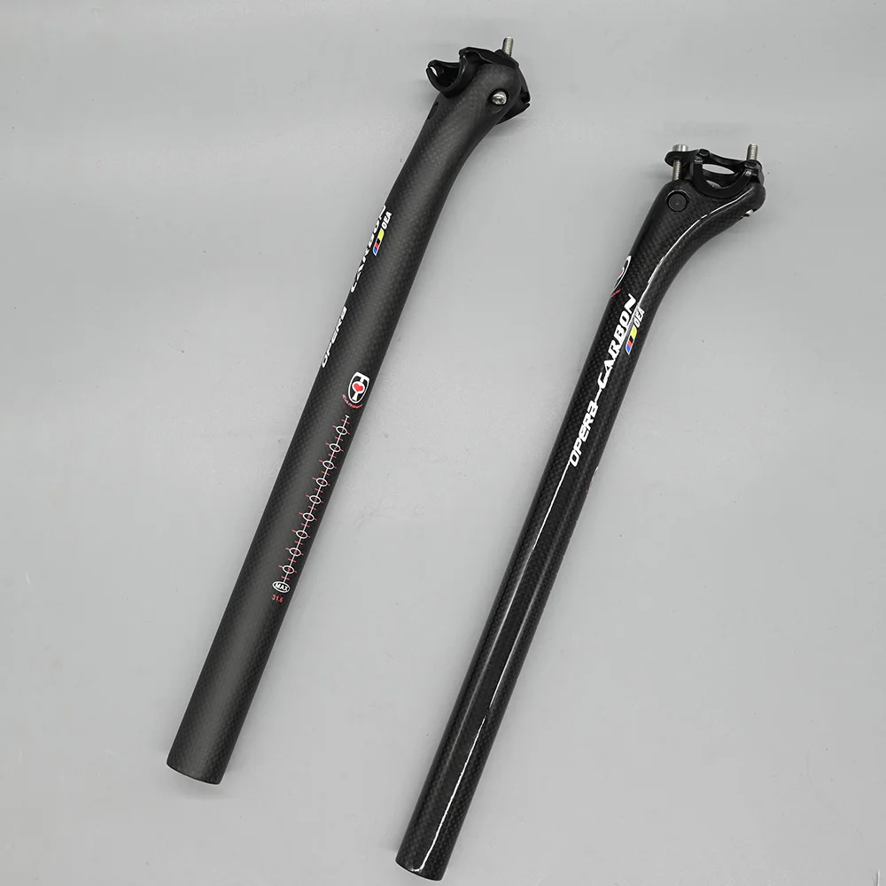 New Carbon MTB Seatpost Offset 20mm Mountain Bike Seat Tube 27.2/30.8/31.6 Ultra-light Gloss/Matte Road Bicycle Seat Post