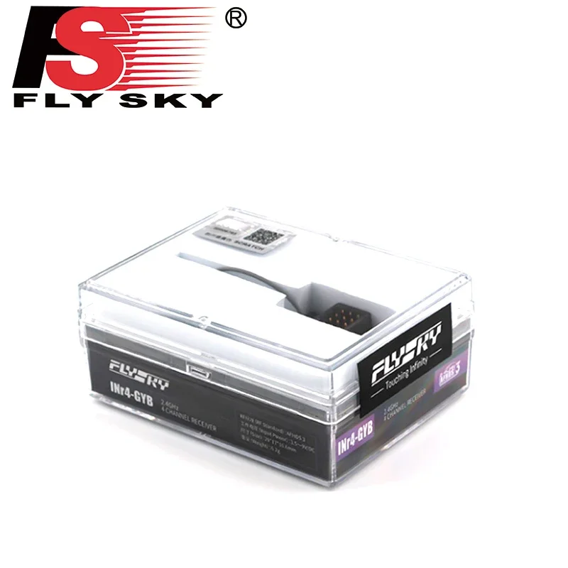 

Flysky INr4 GYB Receiver 4 Channels Noble NB4 Gyro Receiver for Flysky NB4 Noble Lite Noble Pro Radio Transmitter AFHDS 3