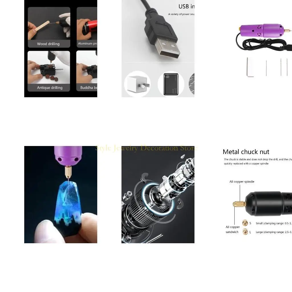 

D46E DIY Микроэлектрический алюминиевый портативный портативный портативный ручной набор