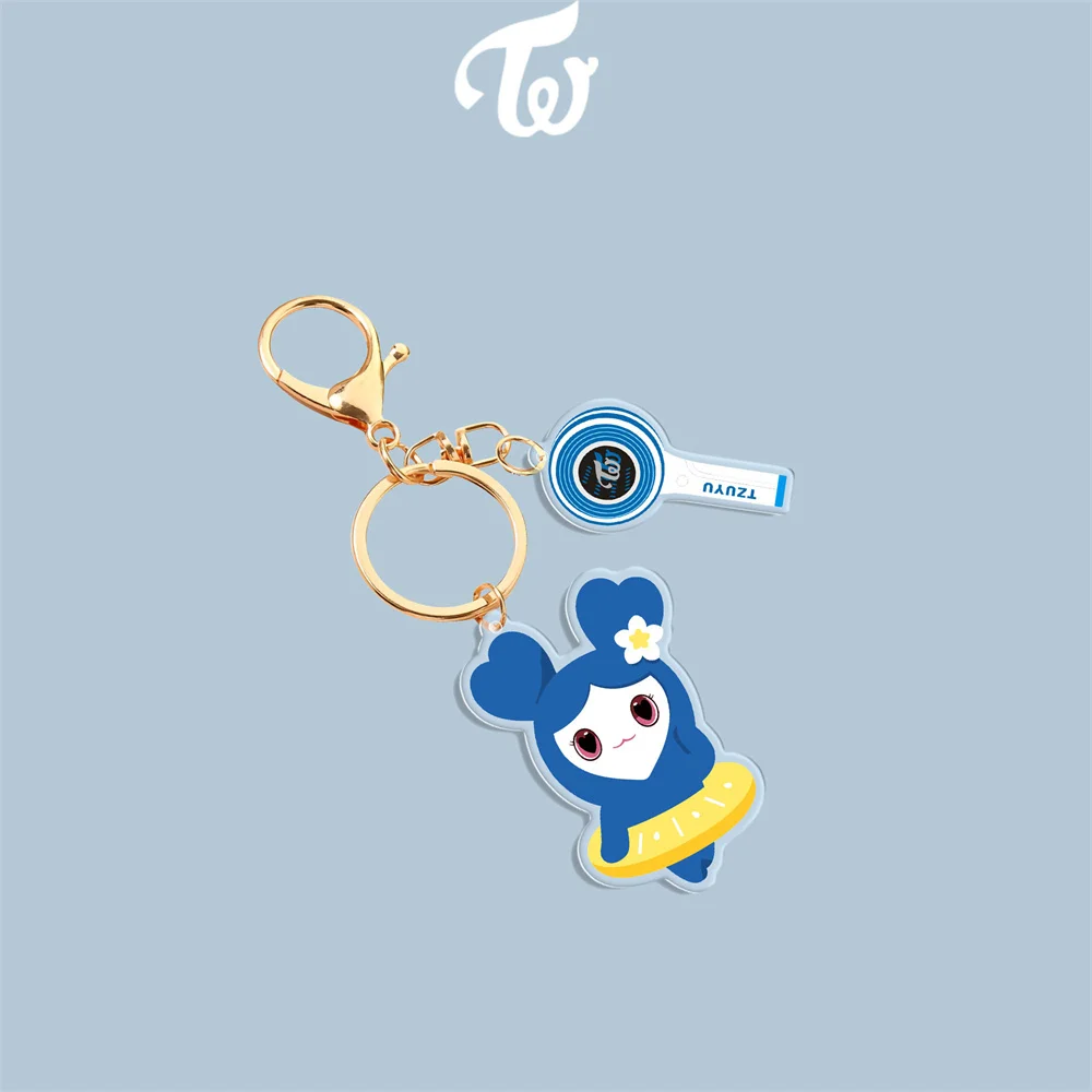 Kpop MOMO Cartoon Keychain Albums Logo Keyring Bag Pendent Phone Chain Accessories Fans Couple Gifts