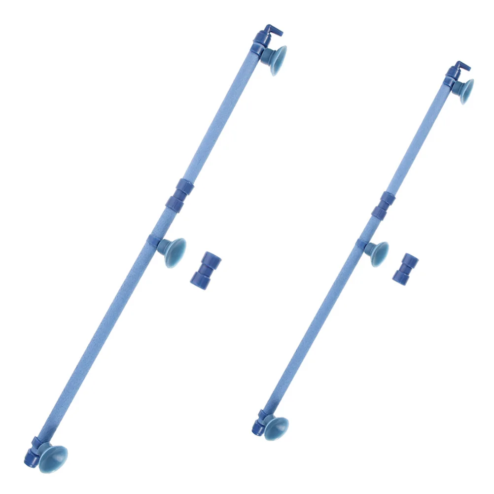

NOLITOY 2Pcs Aquarium Air Diffuser Strip for Fish Tank Oxygen Stone ABS Tube Bubbler Release