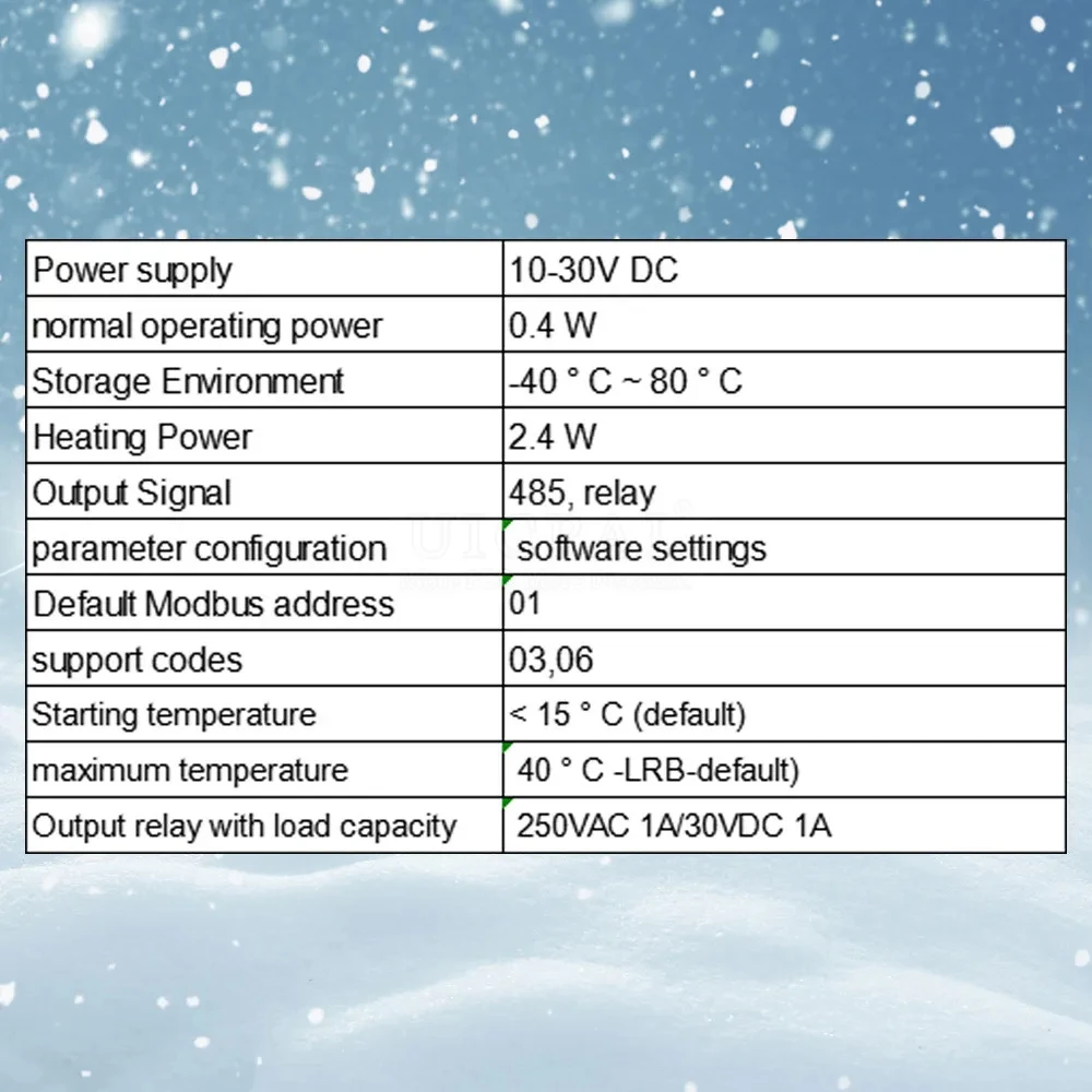 Rain and Snow Sensor Transmitter Weather Induction Detection Heating Anti-icing IP65 Output RS485 0-2V 0-5V 4-20mA 0-10V