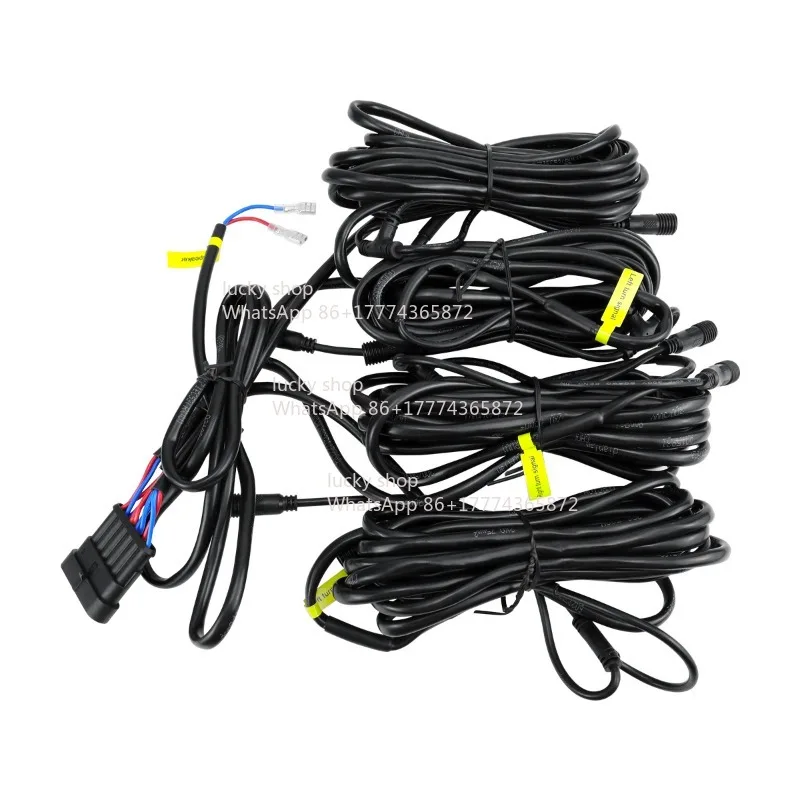 

Car Modification Steering Signal Light Set 110D High Decibel Semi-square Horn Wiring Harness Switch