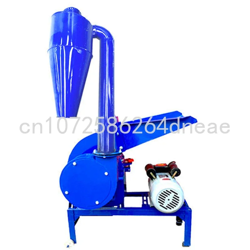 350 Hammer Mill 100-400KG/H Corn Straw Animal Feed Processing DIY Make Powder Feed Mill Chips Crusher  4KW 2800RPM 220V / 380V