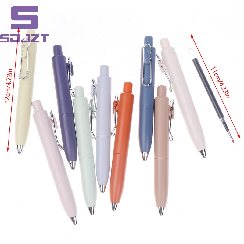 0.5mm Small Thick Core Fat Mini Pocket Pen Neutral Quick Dry Waterproof Uniball One Push Portable