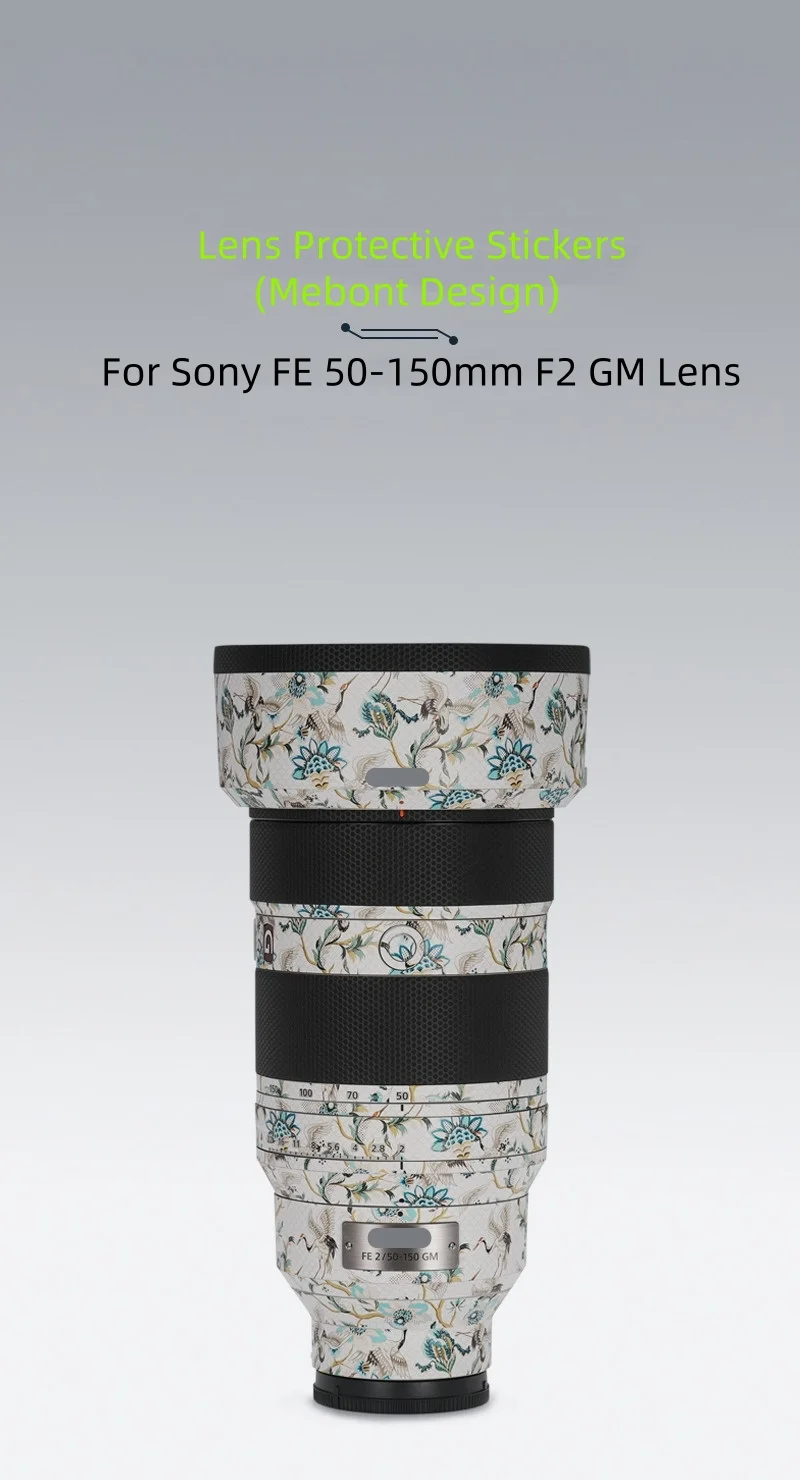 Mebont Decal Skin For Sony FE 50-150mm F2 GM Camera Lens Sticker Vinyl Wrap Film Protector Coat SEL50150GM 50-150 F/2 50-150F2